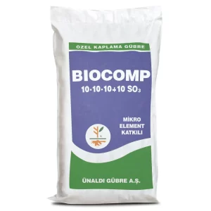 Biocomp 10-10-10+10 SO3 organomineral gübre içerik tablosu dengeli NPK ve kükürt