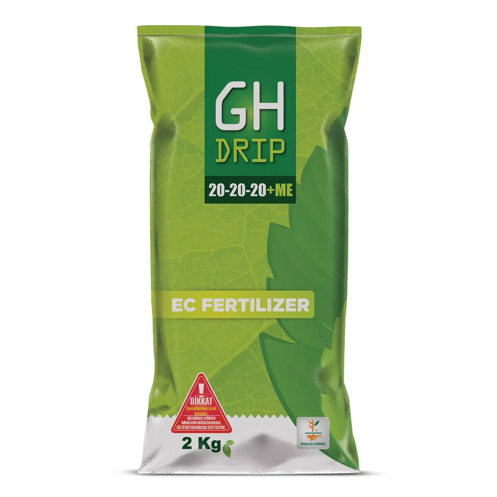 GH Drip 20-20-20+ME EC Fertilizer yaprak gübresi analiz tablosu %20 dengeli NPK