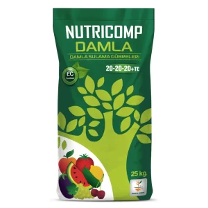 Nutricomp 20-20-20+TE NPK damlama gübresi %20 dengeli içerik tablosu