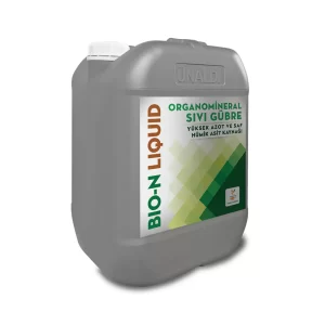 Bio-N Liquid organomineral sıvı gübre %25 toplam azot ve %10 organik madde içerik tablosu